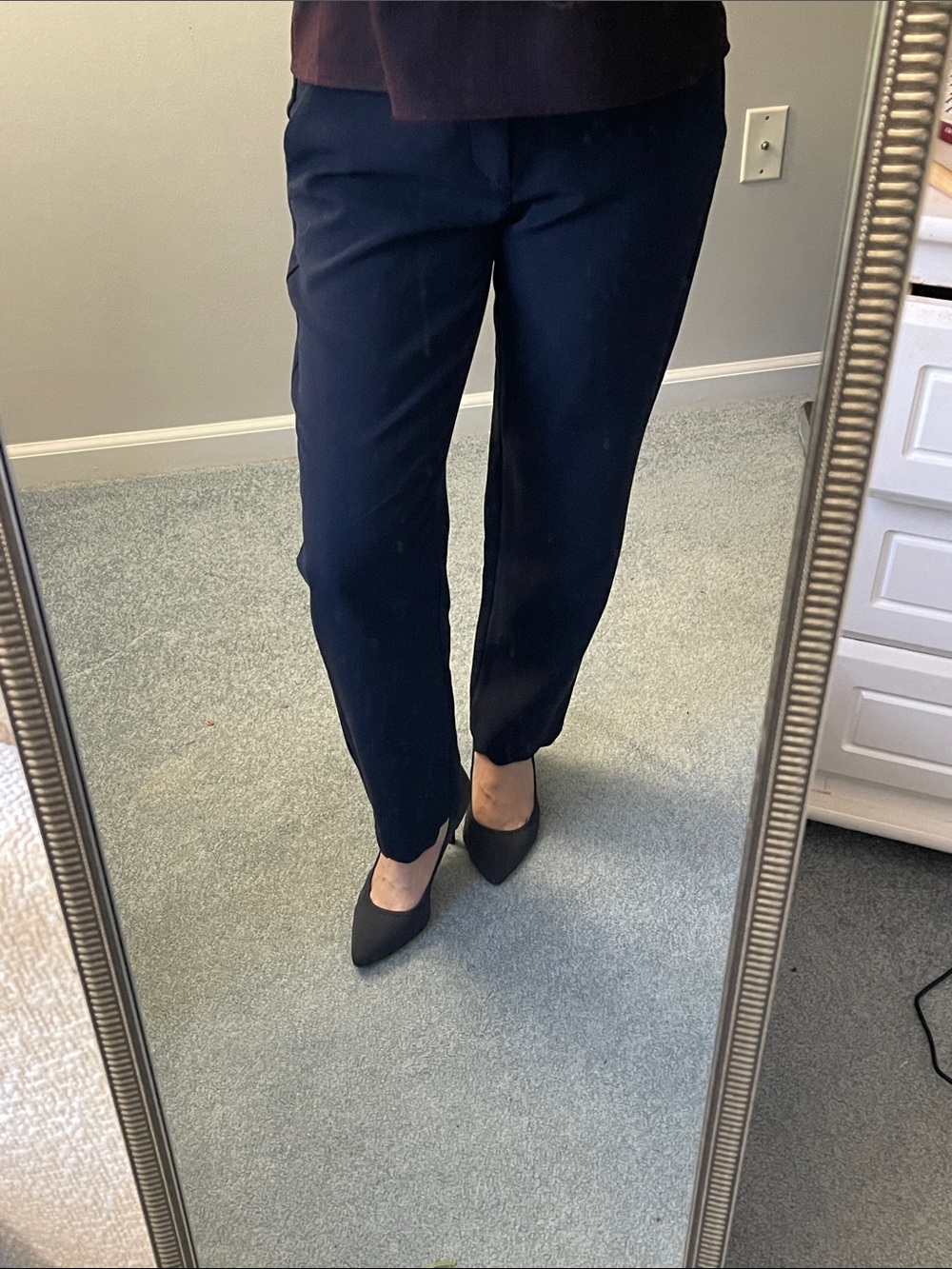 Banana Republic Navy Cropped Ankle Pants